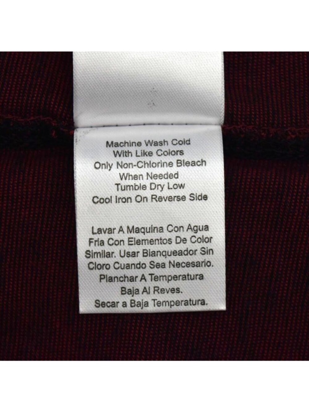 Bruno Milano Mens XL Shirt Modern Fit Maroon Long Sleeve Zipper Pocket Cotton - Picture 6 of 10